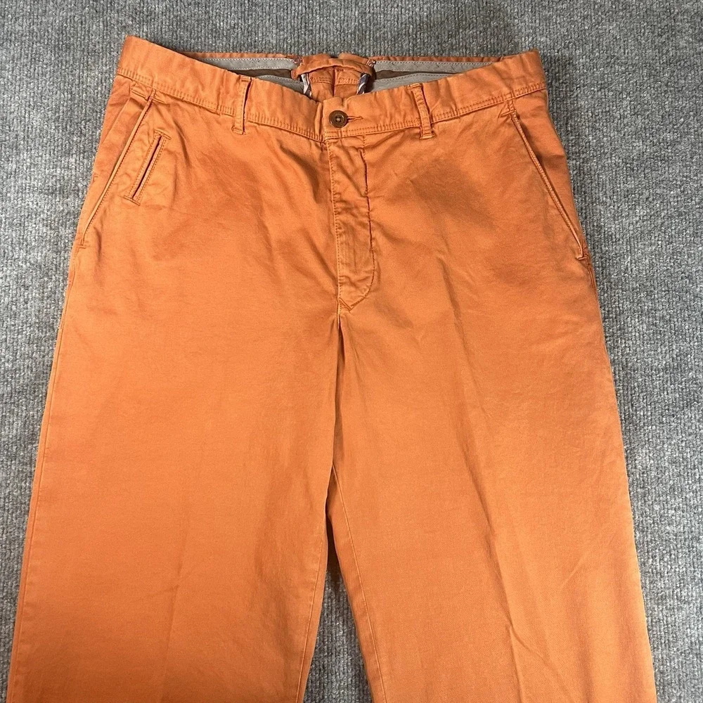 Peter Millar Mountainside Collection Orange Chino‎ Pants Size 32